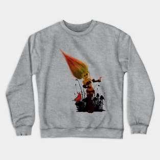 Little fairy with birds Crewneck Sweatshirt